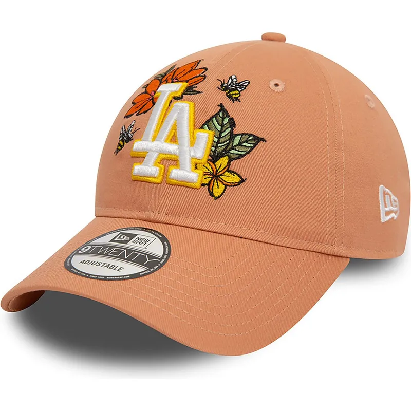 cepice-zaoblena-hneda-nastavitelny-9twenty-floral-los-angeles-dodgers-mlb-new-era