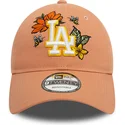 cepice-zaoblena-hneda-nastavitelny-9twenty-floral-los-angeles-dodgers-mlb-new-era
