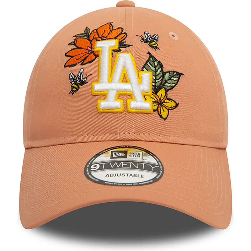 cepice-zaoblena-hneda-nastavitelny-9twenty-floral-los-angeles-dodgers-mlb-new-era