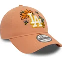 cepice-zaoblena-hneda-nastavitelny-9twenty-floral-los-angeles-dodgers-mlb-new-era