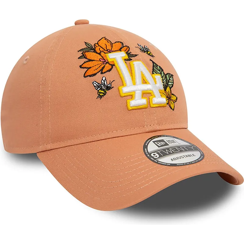 cepice-zaoblena-hneda-nastavitelny-9twenty-floral-los-angeles-dodgers-mlb-new-era