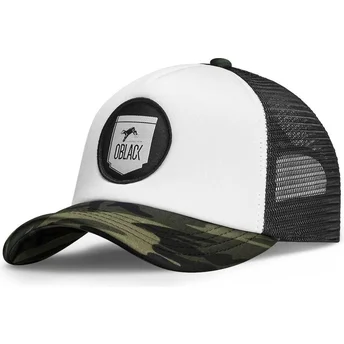 Čepice zaoblená maskáčová snapback Oblack