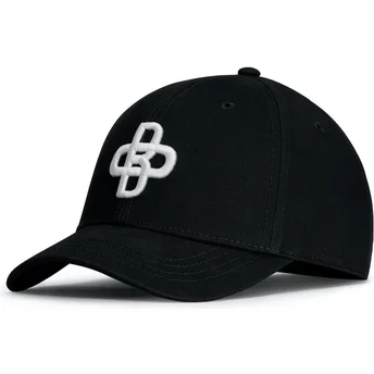 Oblack Baseball Peach verstellbare schwarze gebogene Kappe