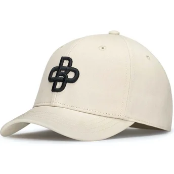 Justerbar beige böjd keps Baseball Peach från Oblack