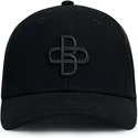 schwarze-verstellbare-baseball-cap-mit-gebogenem-schirm-und-schwarzem-logo-baseball-peach-von-oblack