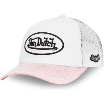 Weiße und rosa Trucker-Kappe SHINY P von Von Dutch