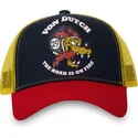 von-dutch-wol-marinbla-gul-och-rod-truckerkeps