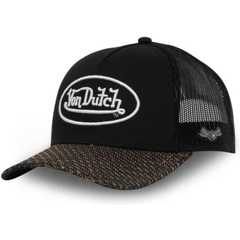 Čepice zaoblená žádné zvíře černá snapback SHINY NR Von Dutch