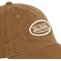 von-dutch-curved-brim-log-arg-brown-adjustable-cap