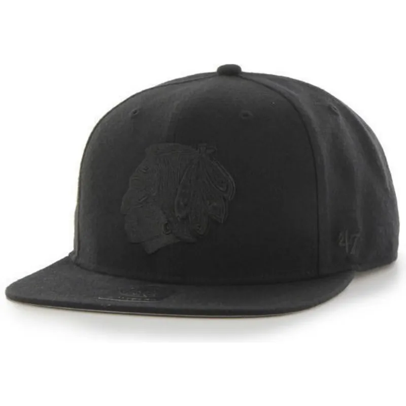 cepice-rovna-cerna-snapback-chicago-blackhawks-nhl-47-brand