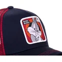 trucker-cap-marineblau-und-rot-bugs-bunny-bun5-looney-tunes-von-capslab