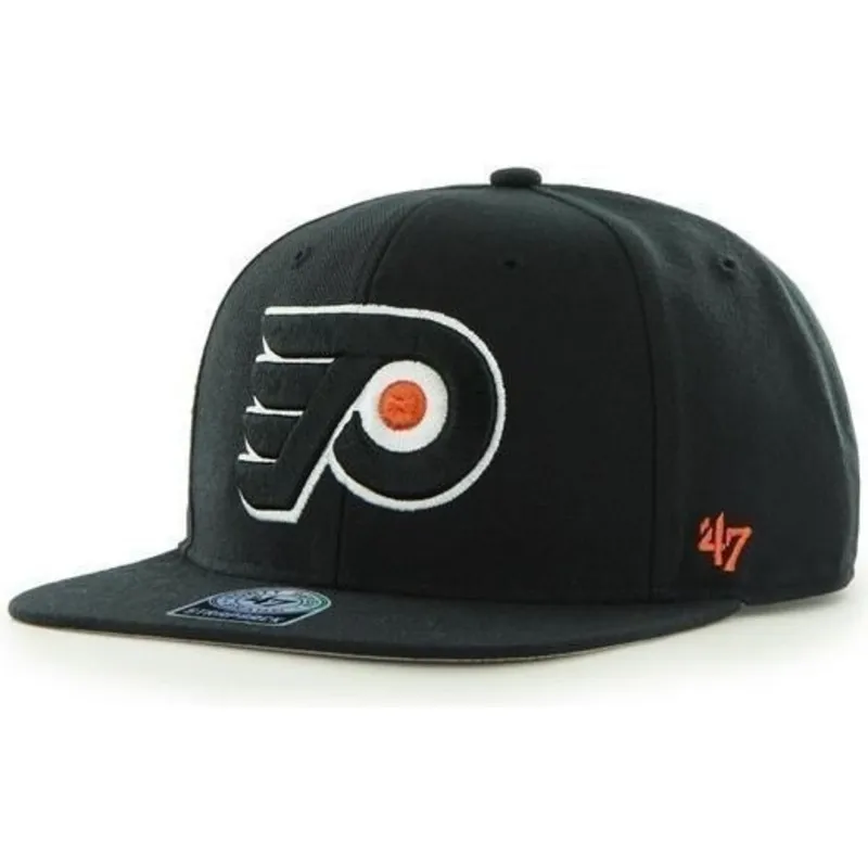 cepice-rovna-cerna-snapback-philadelphia-flyers-nhl-47-brand