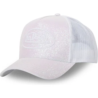 Čepice zaoblená bílá snapback GLITTER W Von Dutch