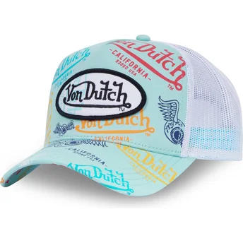 LE BLE blå och vit truckerkeps från Von Dutch