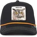 svart-bojd-snapback-keps-wise-owl-100-the-farm-all-over-canvas-fran-goorin-bros