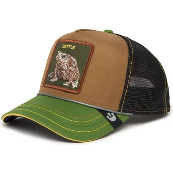 Goorin Bros. Toad Battle Rash, Zits, and Pimple Insert Coin Vol.2 The Farm Brown, Green and Black Trucker Hat