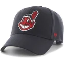 dunkelblaue-cleveland-indians-mlb-kappe-mit-gebogenem-schirm-von-47-brand