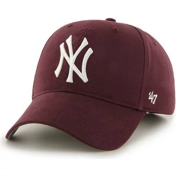 47 Brand Curved Brim New York Yankees MLB Cap braun