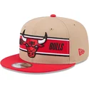 brun-och-rod-platt-keps-snapback-9fifty-draft-2024-fran-chicago-bulls-nba-av-new-era