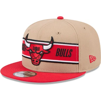 Čepice rovná hnědá snapback 9FIFTY Draft 2024 Chicago Bulls NBA New Era