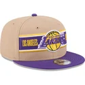 brun-och-lila-platt-keps-snapback-9fifty-draft-2024-fran-los-angeles-lakers-nba-av-new-era