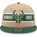 cepice-rovna-hneda-snapback-9fifty-draft-2024-milwaukee-bucks-nba-new-era