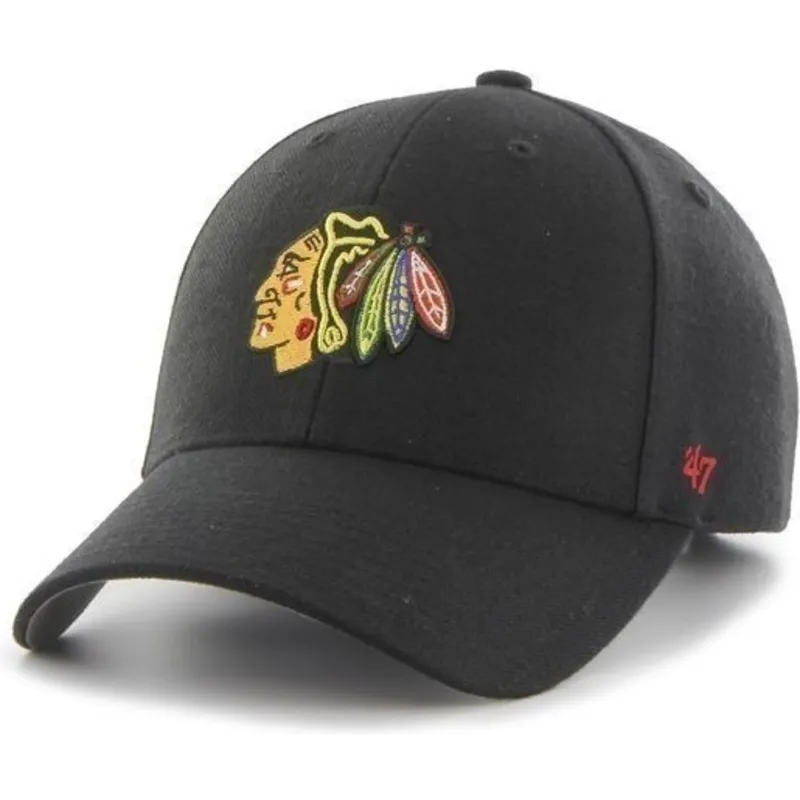 cepice-zaoblena-cerna-nastavitelny-chicago-blackhawks-nhl-47-brand