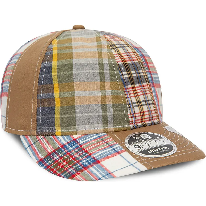brun-bojd-justerbar-keps-9fifty-retro-crown-relaxed-heritage-fit-fran-new-era-x-original-madras-trading-company
