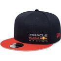 marineblaue-und-orangefarbene-flache-snapback-kappe-9fifty-essential-von-red-bull-racing-formula-1-von-new-era
