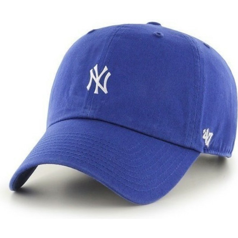 47-brand-curved-brim-new-york-yankees-mlb-clean-up-cap-blau