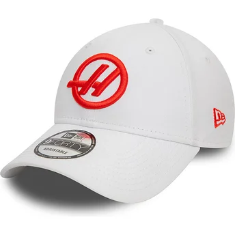 Λευκό καπέλο με κυρτό γείσο snapback 9FORTY της Haas F1 Team Formula 1 από τη New Era