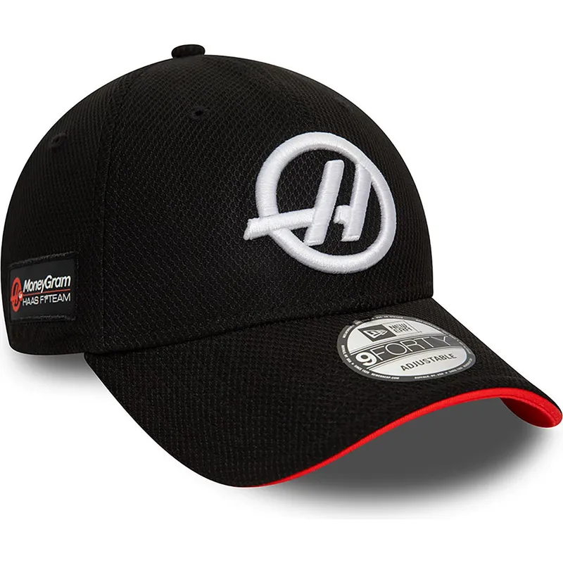 schwarze-gebogene-snapback-kappe-9forty-side-patch-von-haas-f1-team-formula-1-von-new-era