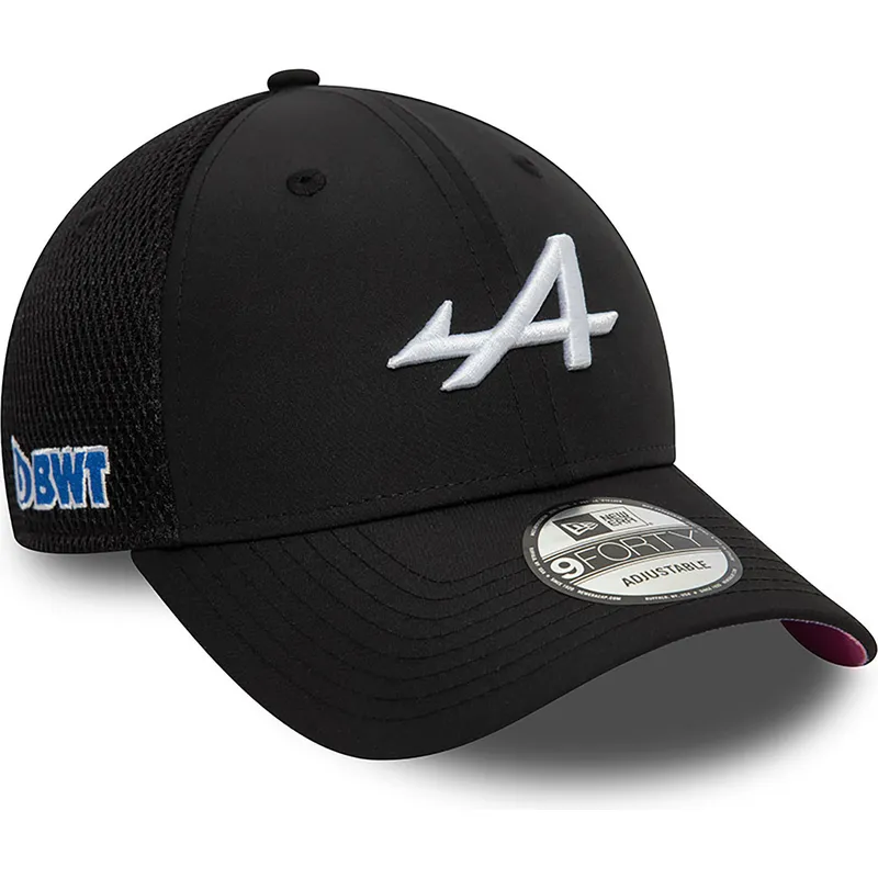 schwarze-9forty-trucker-cap-alpine-f1-team-formula-1-von-new-era