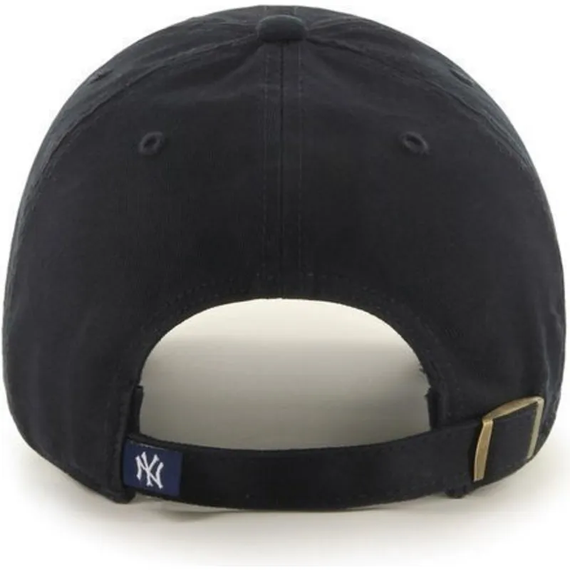 schwarze-gebogene-kappe-new-york-yankees-mlb-clean-up-von-47-brand