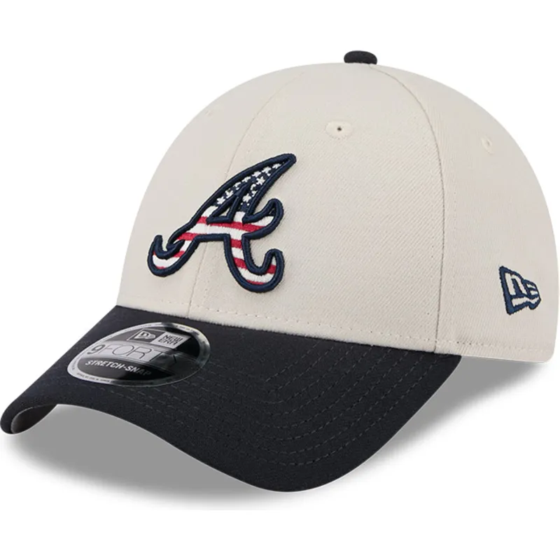cepice-zaoblena-bezova-snapback-9forty-stretch-snap-4th-of-july-atlanta-braves-mlb-new-era cepice-zaoblena-bezova-snapback-9forty-stretch-snap-4th-of-july-atlanta-braves-mlb-new-era