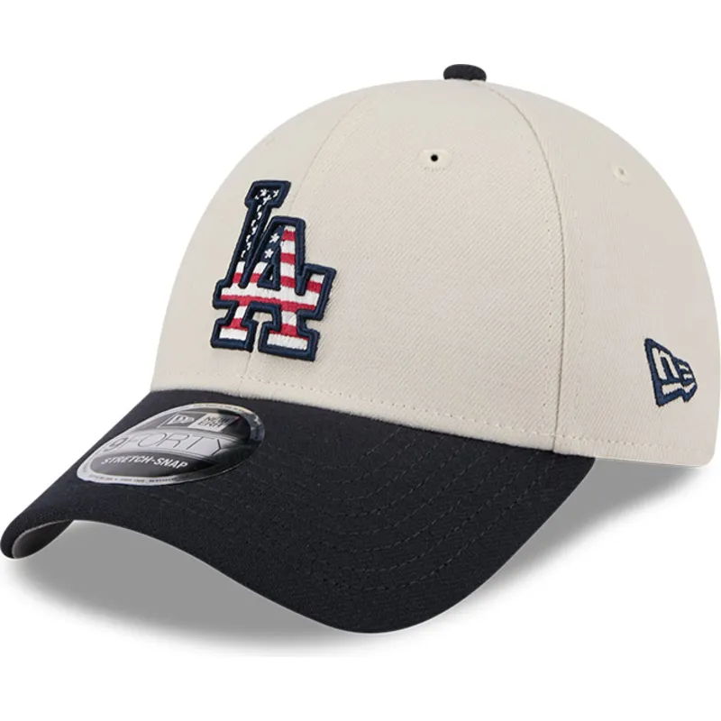 cepice-zaoblena-bezova-snapback-9forty-stretch-snap-4th-of-july-los-angeles-dodgers-mlb-new-era