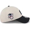 beige-und-marineblaue-snapback-kappe-9forty-stretch-snap-4th-of-july-der-new-york-yankees-mlb-von-new-era