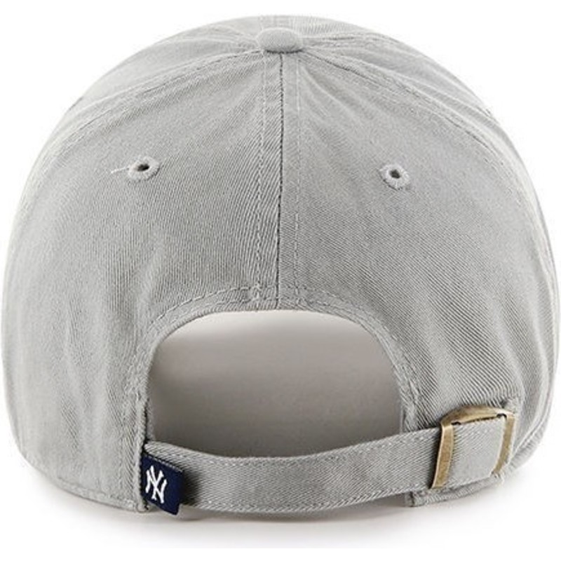 47-brand-curved-brim-new-york-yankees-mlb-clean-up-cap-grau