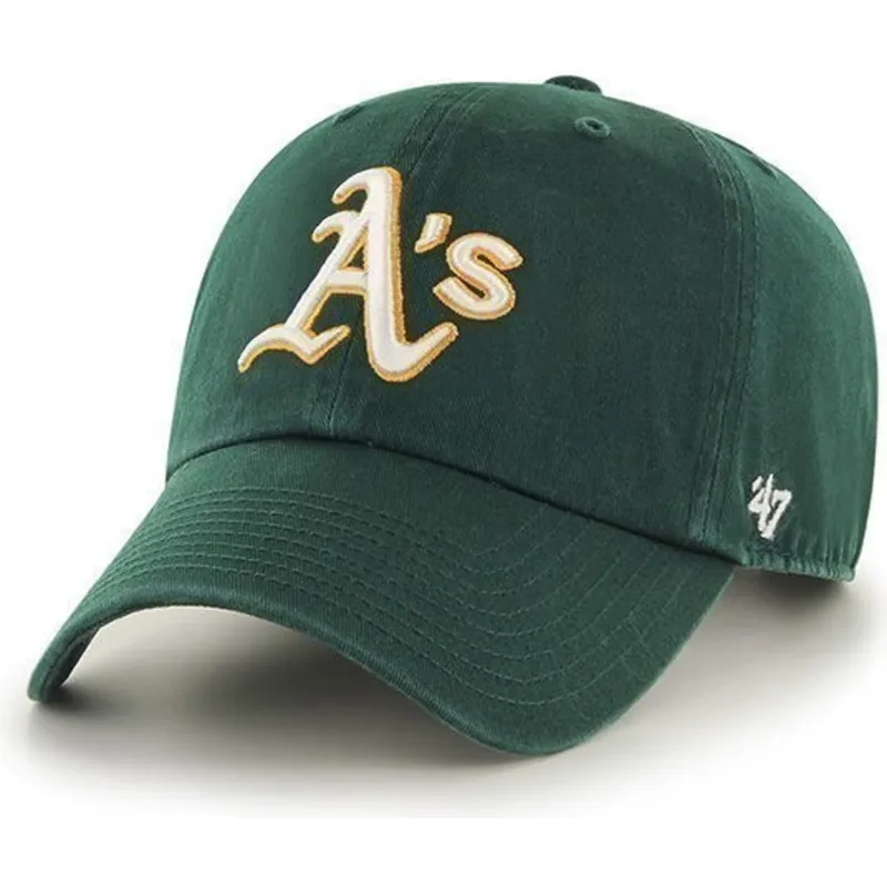 cepice-zaoblena-zelena-nastavitelny-oakland-athletics-mlb-47-brand