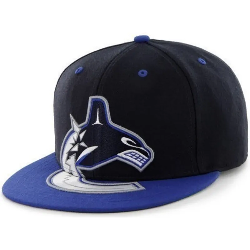 cap-rovna-black-snapback-vancouver-canucks-nhl-47-brand