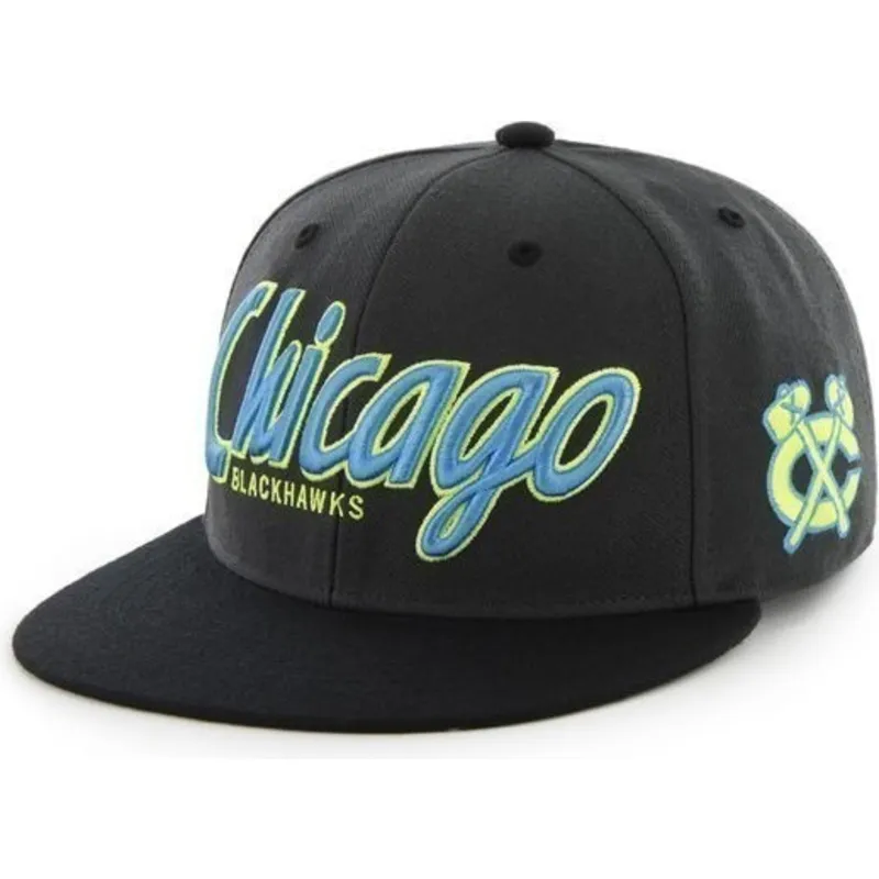cepice-rovna-cerna-snapback-letras-chicago-blackhawks-nhl-47-brand