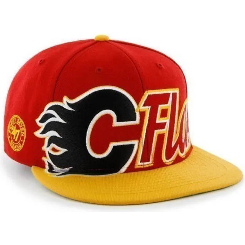 cepice-rovna-cervena-snapback-letras-calgary-flames-nhl-47-brand