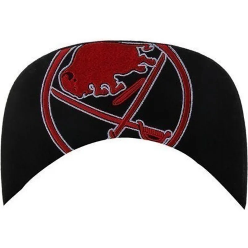 cepice-rovna-cerna-snapback-letras-buffalo-sabres-nhl-47-brand