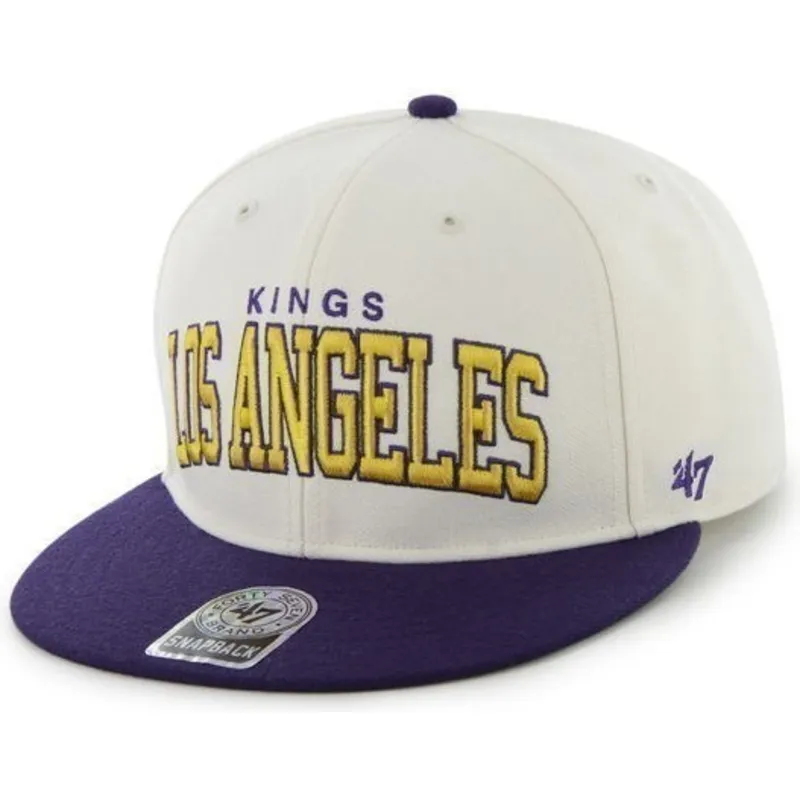 cepice-rovna-bila-snapback-los-angeles-kings-nhl-47-brand