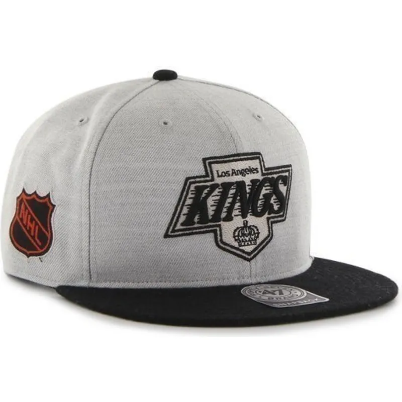 cepice-rovna-seda-snapback-los-angeles-kings-nhl-47-brand