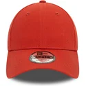 new-era-curved-brim-9forty-essential-red-adjustable-cap