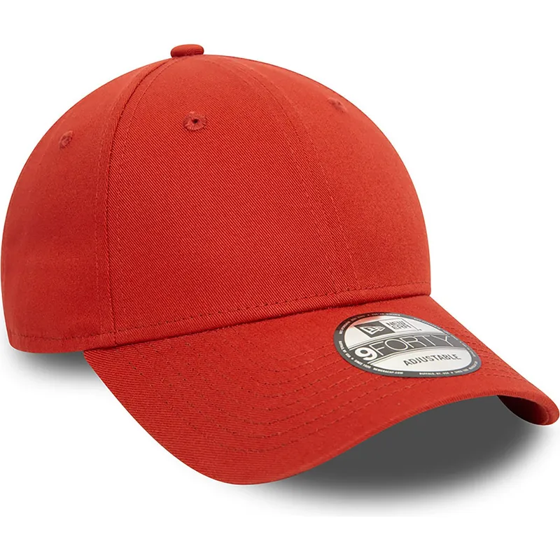 rote-verstellbare-curved-cap-9forty-essential-von-new-era