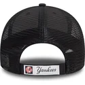 new-era-new-york-yankees-mlb-9forty-mini-homefield-justerbar-svart-truckerkeps