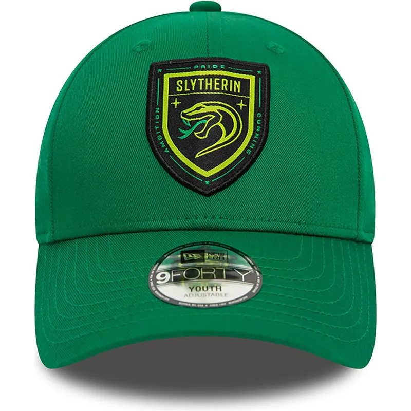 cepice-zaoblena-zelena-snapback-pro-deti-9forty-slytherin-harry-potter-new-era