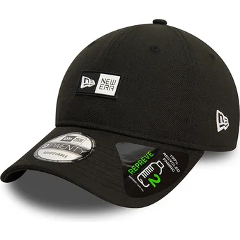 Schwarze verstellbare 9TWENTY REPREVE Kappe mit gebogenem Schirm von New Era